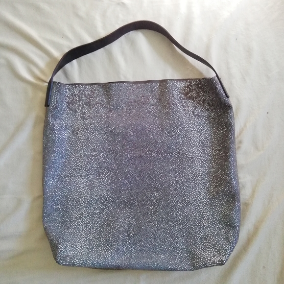 Linde Gallery St. Barth Milou Galuchat suede hobo bag - Picture 8 of 10